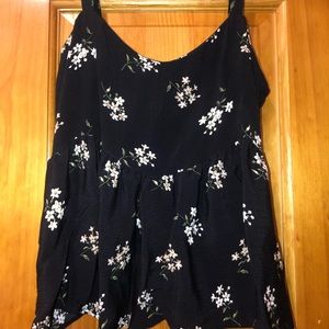 Hollister tank top with flowers